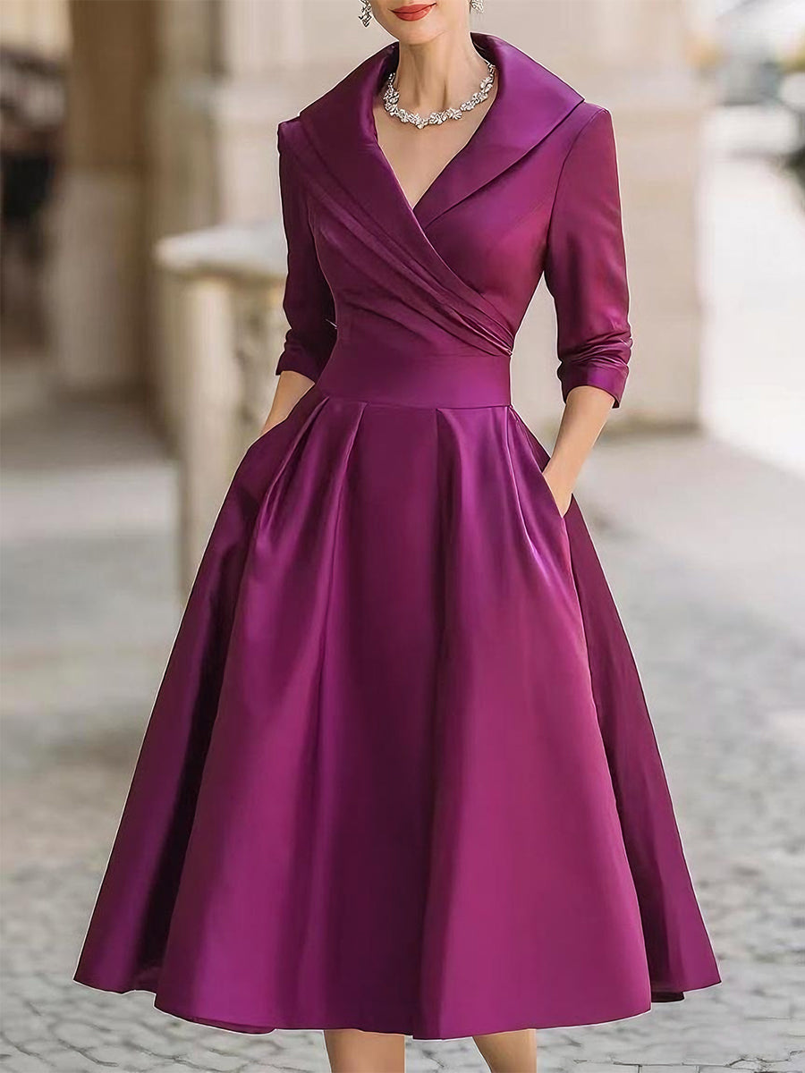 Celina - Vestito midi in satin