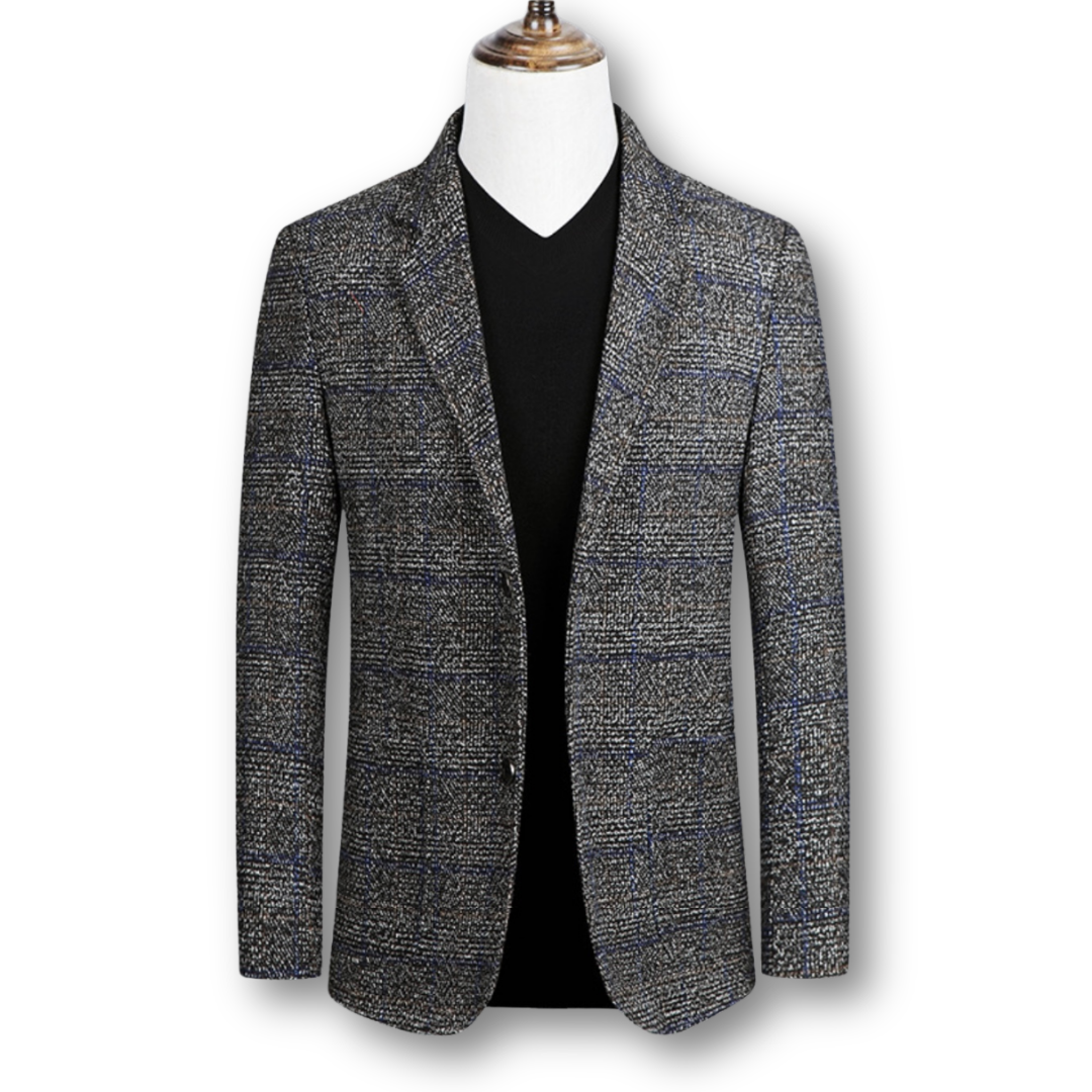 Domenic | Blazer Elegante in Tessuto Scozzese