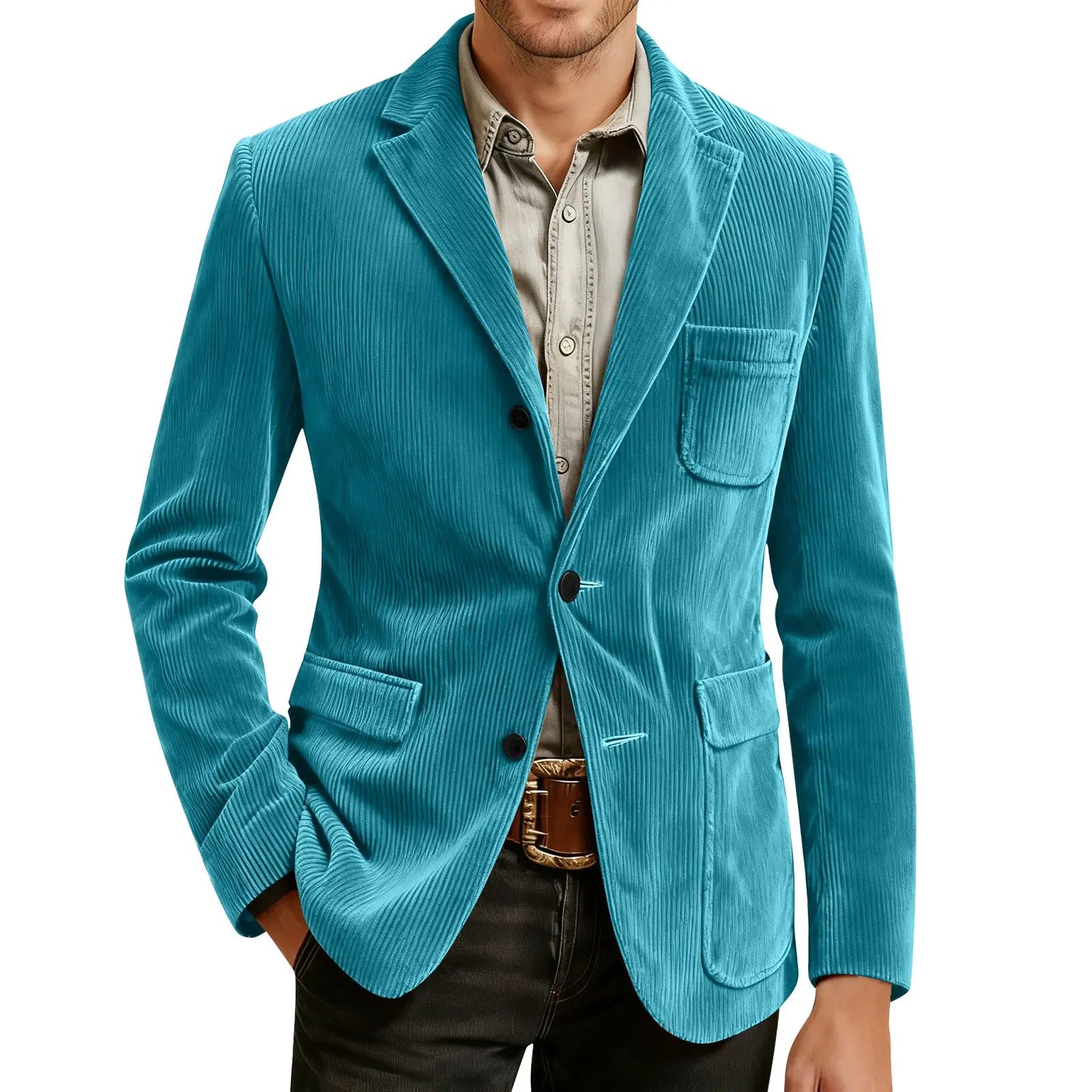 Verano™ | Completo 2 Pezzi in Corduroy: Blazer e Gilet Eleganti