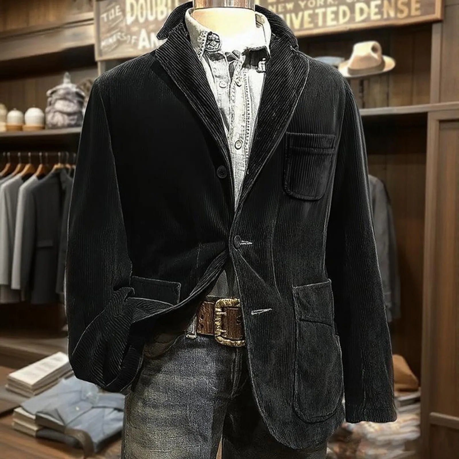 Verano™ | Completo 2 Pezzi in Corduroy: Blazer e Gilet Eleganti