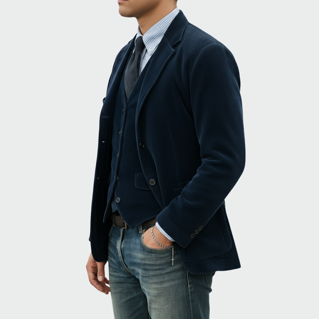 Tom| Completo 2 pezzi: Blazer e Gilet in Velluto